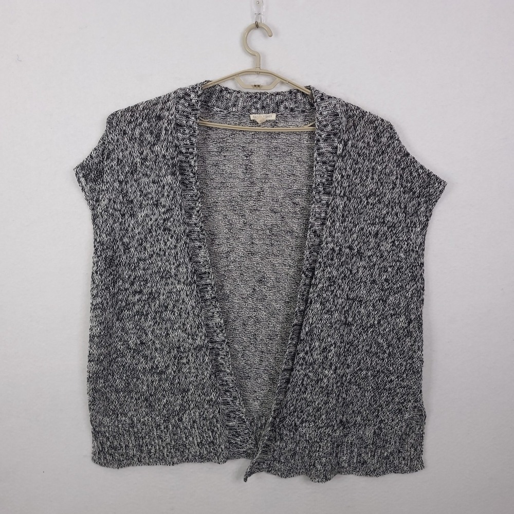 eileen fisher Organic Melange Linen Grain Twist Cardigan 1X Coastal Fisherman